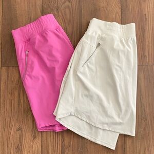 LIVI Lane Bryant Lot Of 2 Skirt Short Skort Set Pink, White Women’s Sz 18/20